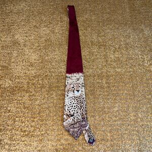 Vintage 1996 The Greenwich Workshop Endangered Species "Alert" 100% Silk Tie